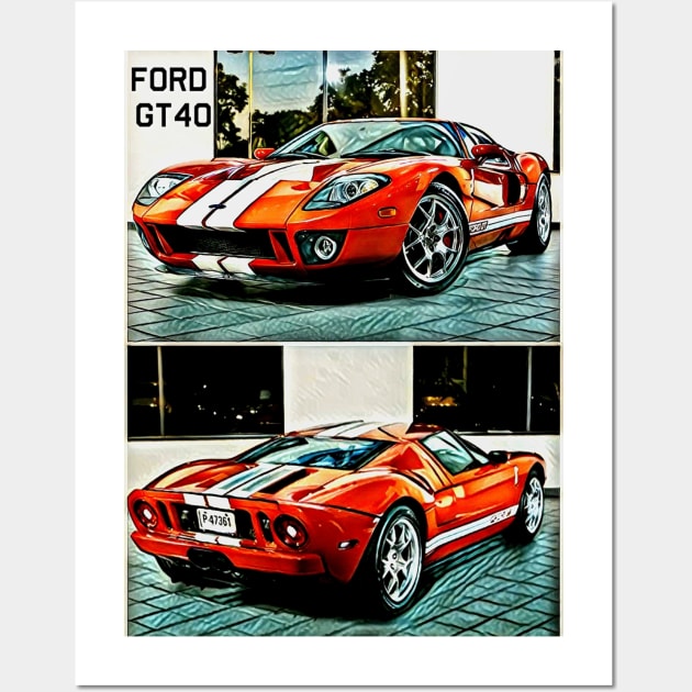 Ford GT40 Wall Art by d1a2n3i4l5